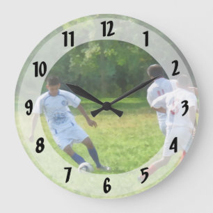 Soccer Ball in Play Large Clock