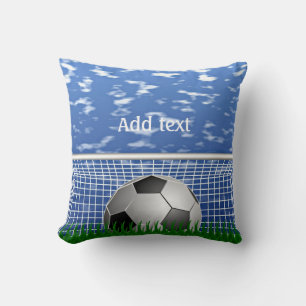 Soccer ball in the net, template, cushion
