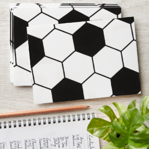 Soccer Ball Inspired Pattern Geometric Print  Envelope