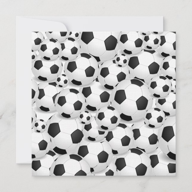 Soccer ball invitations (Front)