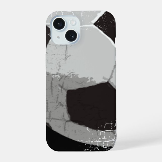 soccer ball iPhone 15 case (Back)