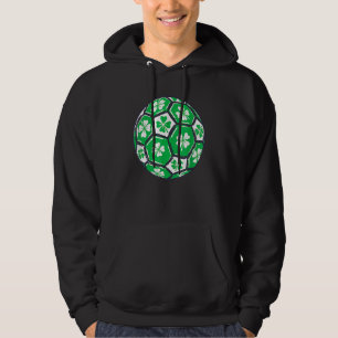 Soccer Ball Ireland Shamrock Irish St Patricks Day Hoodie