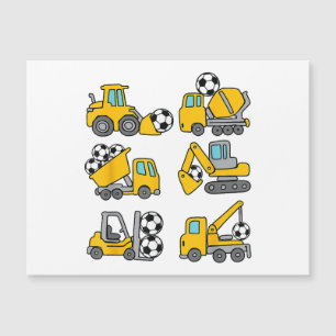 Soccer Ball Kids Football Construction Trucks