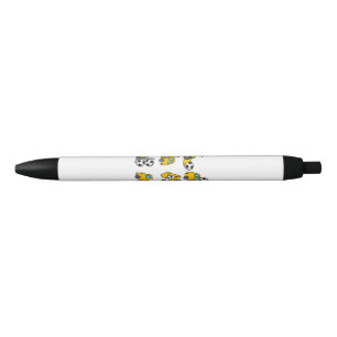 Soccer Ball Kids Football Construction Trucks Black Ink Pen
