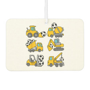 Soccer Ball Kids Football Construction Trucks Car Air Freshener
