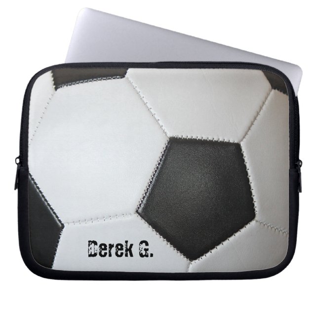 Soccer Ball Laptop Sleeve (Front)