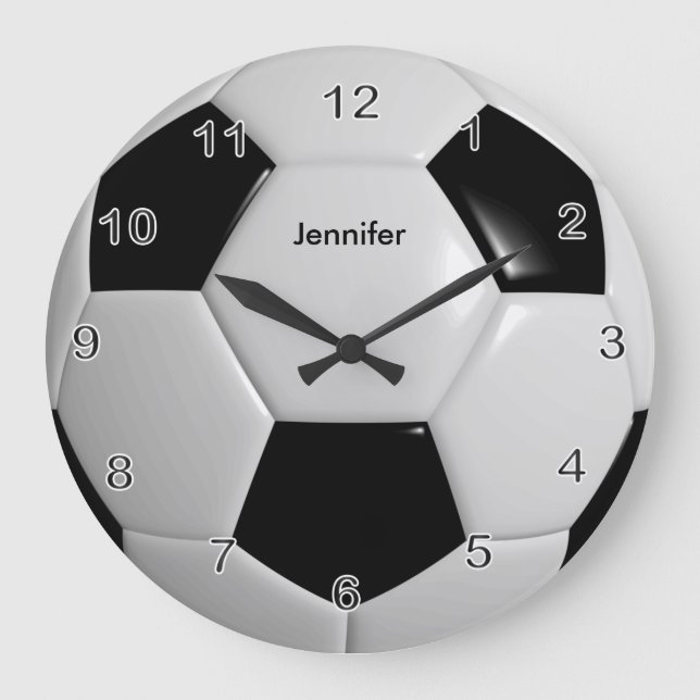 Soccer Ball Large Clock (Front)