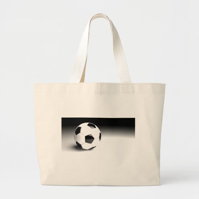Soccer Ball Large Tote Bag (Front)