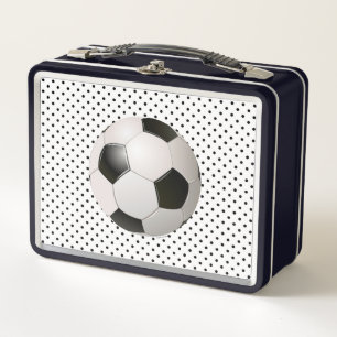 Soccer Ball Metal Lunch Box