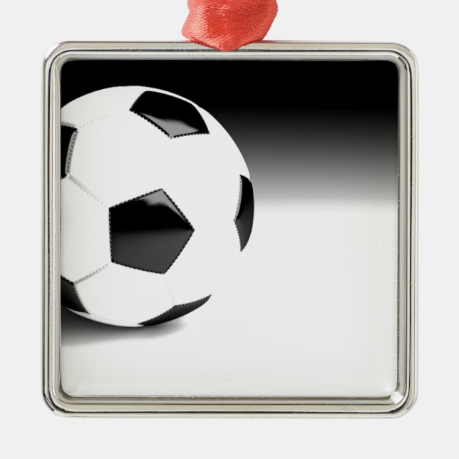 Soccer Ball Metal Ornament (Front)