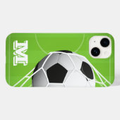 Soccer Ball Monogram Case-Mate iPhone Case (Back (Horizontal))