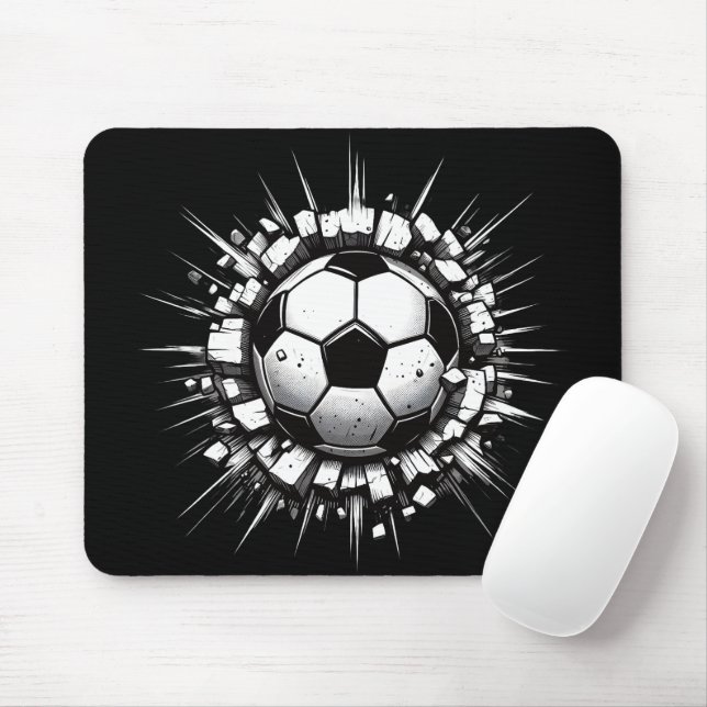 Soccer Ball Mouse Pad (With Mouse)