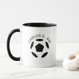 Soccer Ball Mug with Personalised Name
