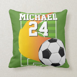 Soccer Ball Name Jersey Number Sports Cushion
