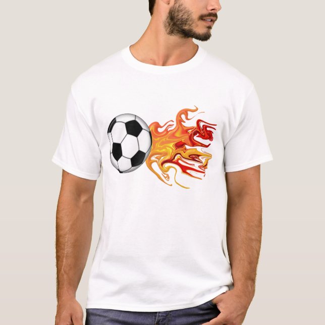 Soccer Ball of Fire T-Shirt (Front)