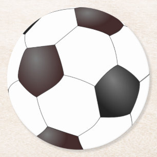 Soccer Ball Paper Coasters