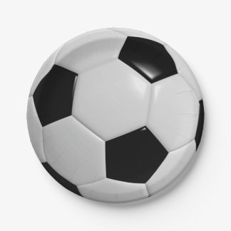 Soccer Ball Paper Plate