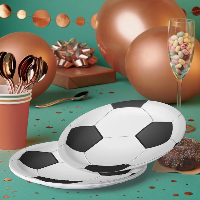 Soccer ball paper plates (Multi)