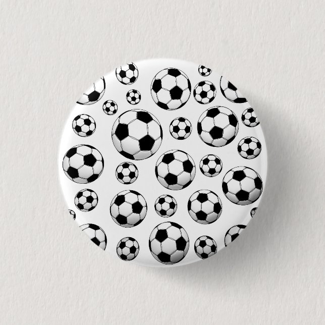 Soccer Ball Pattern 3 Cm Round Badge (Front)