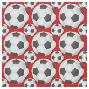 Soccer Ball Pattern Fabric