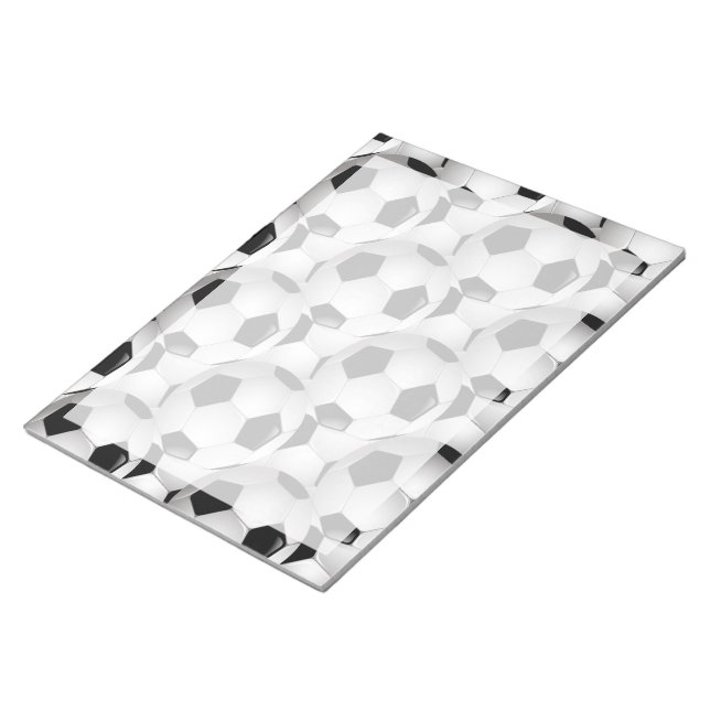 Soccer Ball Pattern Notepad (Angled)
