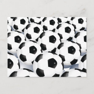 Soccer Ball Pattern Postcard