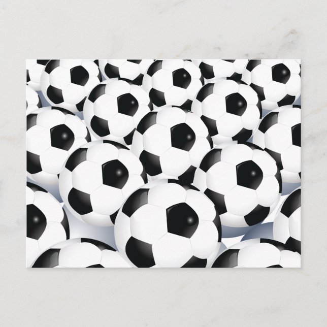 Soccer Ball Pattern Postcard (Front)