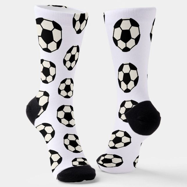 Soccer Ball Pattern Socks (Angled)