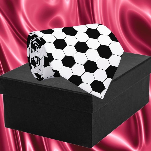 Soccer Ball Pattern Sports Tie (Soccer Ball Pattern Sports Neck Tie)