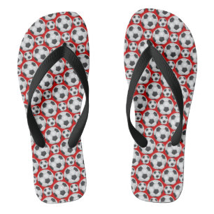 Soccer Ball Pattern Thongs
