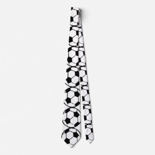 Soccer ball pattern tie