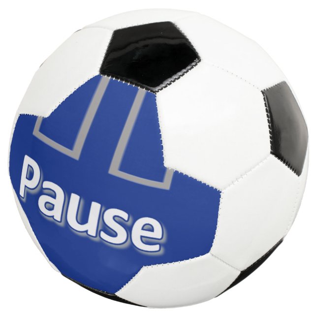 Soccer Ball Pause Blue (Three Quarter)