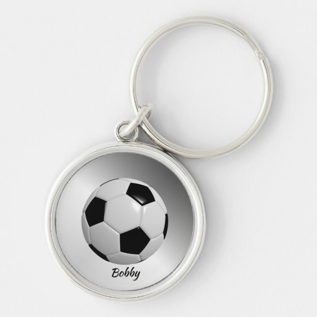 Soccer Ball Personal Sport Key Ring (Front)