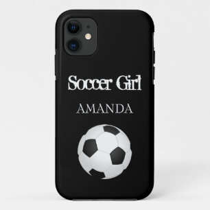 Soccer Ball Personalised Beach Towel Gift iPhone 11 Case