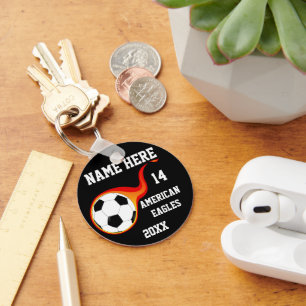 Soccer Ball Personalised Keychains