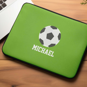 Soccer Ball Personalised Laptop Sleeve
