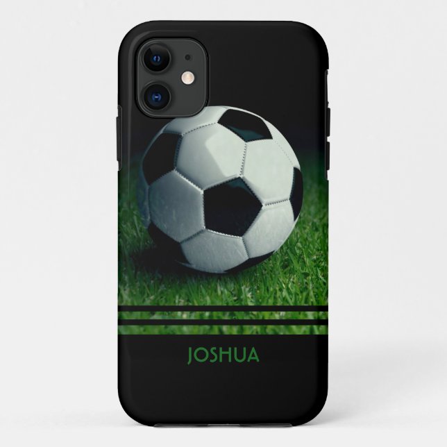 Soccer Ball Personalised Name | Football Case-Mate iPhone Case (Back)