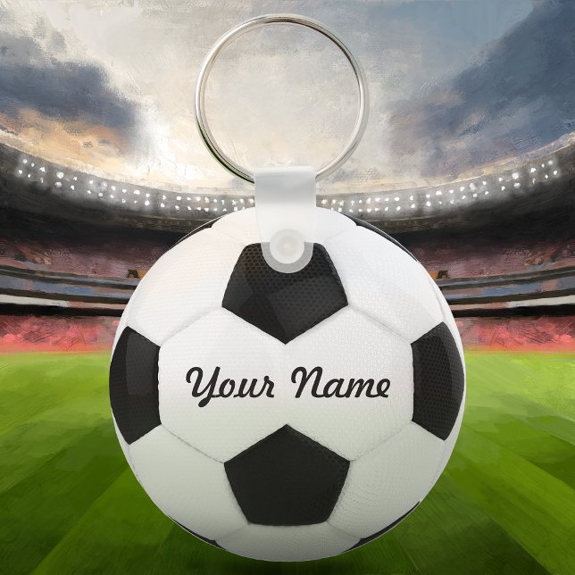 Soccer Ball Personalised Name Key Ring (Creator Uploaded)