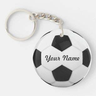 Soccer Ball Personalised Name Sport Key Ring