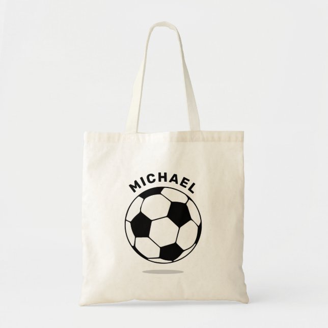 Soccer Ball Personalised tote Bag (Front)