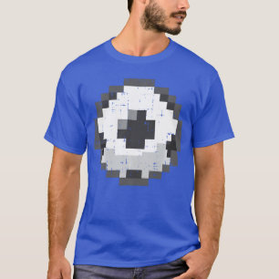 Soccer Ball Pielated 8 Bit Piel Gaming Cool Gamer T-Shirt
