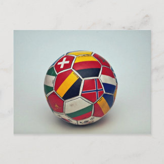 Soccer ball postcard