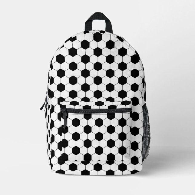 Soccer Ball Printed Backpack (Front)