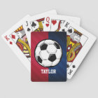 Soccer Ball; Red, White, and Blue