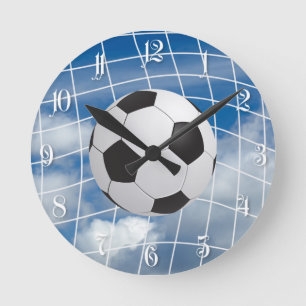 Soccer ball round clock