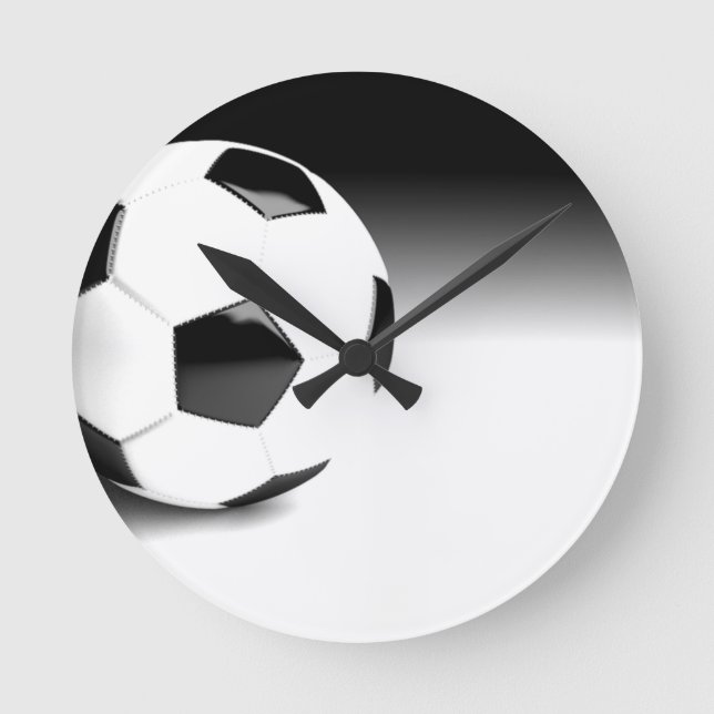 Soccer Ball Round Clock (Front)