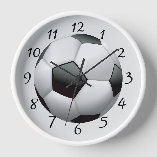 Soccer ball round clock (Front)