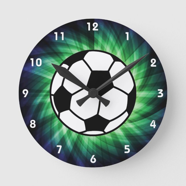 Soccer Ball Round Clock (Front)