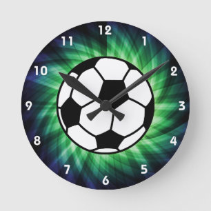 Soccer Ball Round Clock