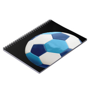 Soccer Ball, School, Ball in Blue Tones, Notebook